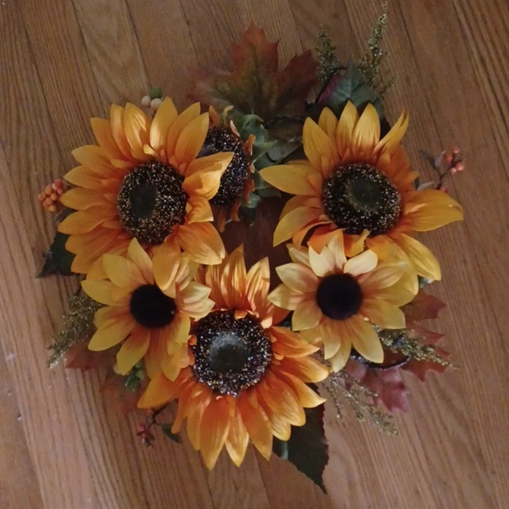 Sunflower decorations 3 pieces
